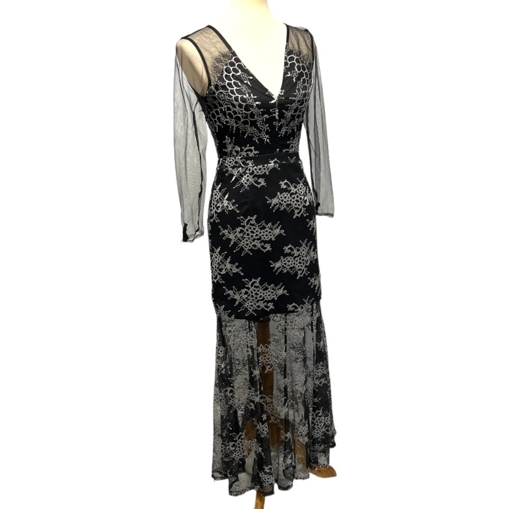 Lovers + Friends Revolve Mystic Black Lace Cocktail Party Special Occasion Dress - Picture 14 of 16